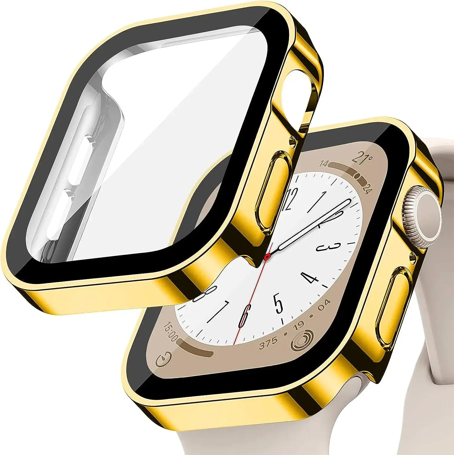 Tempered Glass+ Tech™ Cover For Apple Watch