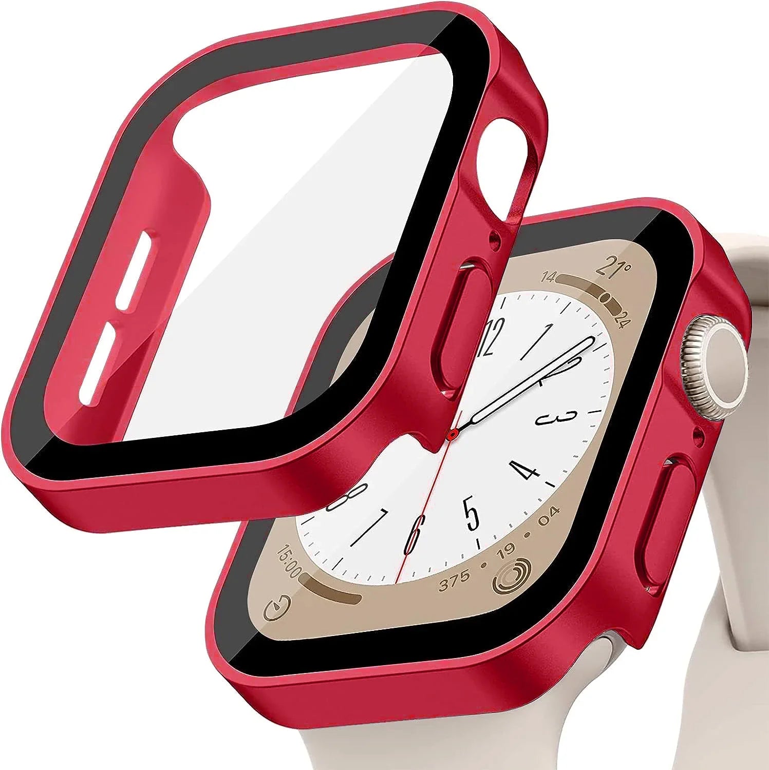 Tempered Glass+ Tech™ Cover For Apple Watch