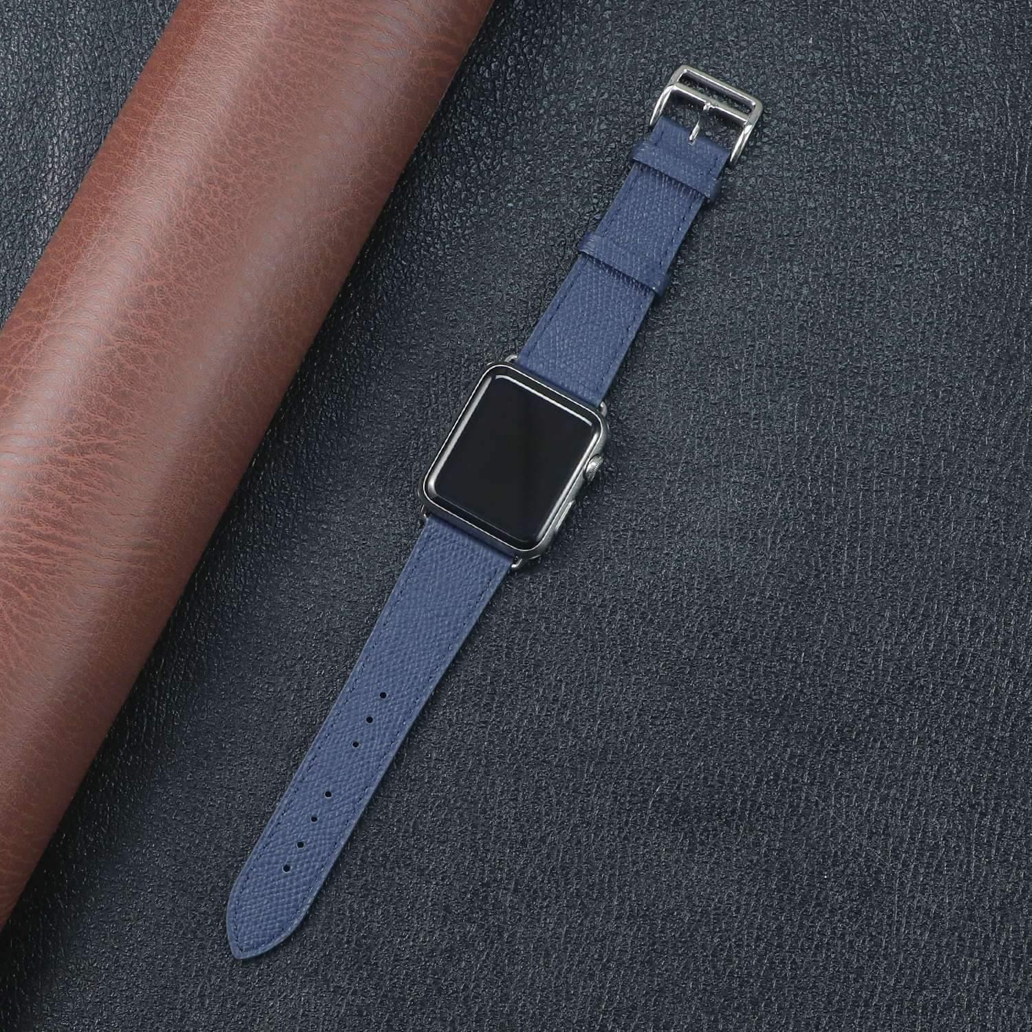 ELEGANCE - Topstitched Leather Apple Watch Band